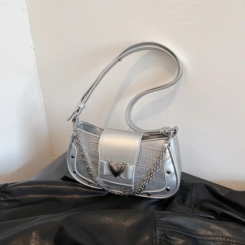 Black Chain Crossbody Bag Women 2025 New - Image 7