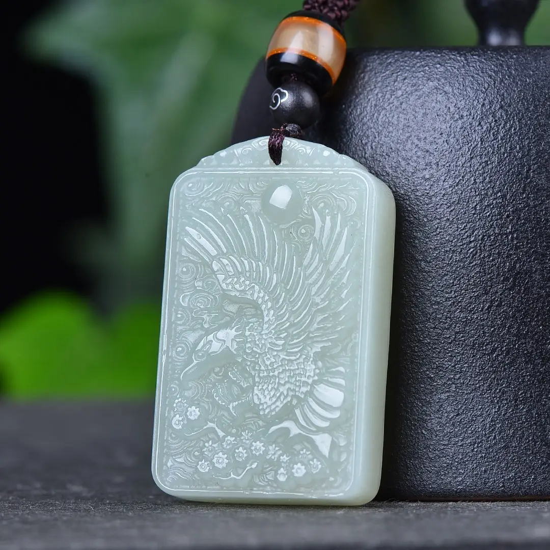 Hetian Jade Pendant "Grand Exhibition" Necklace - Image 4