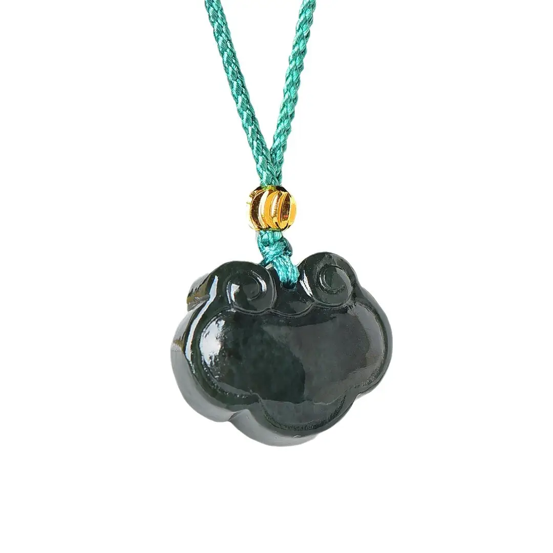 Hetian Jade "Safe Lock" Necklace Black - Image 6