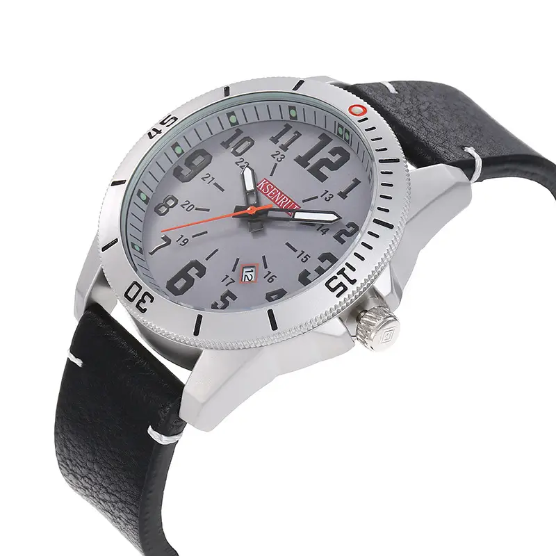 Men's Waterproof Quartz Watch Brown Leather Band 511 - Image 9