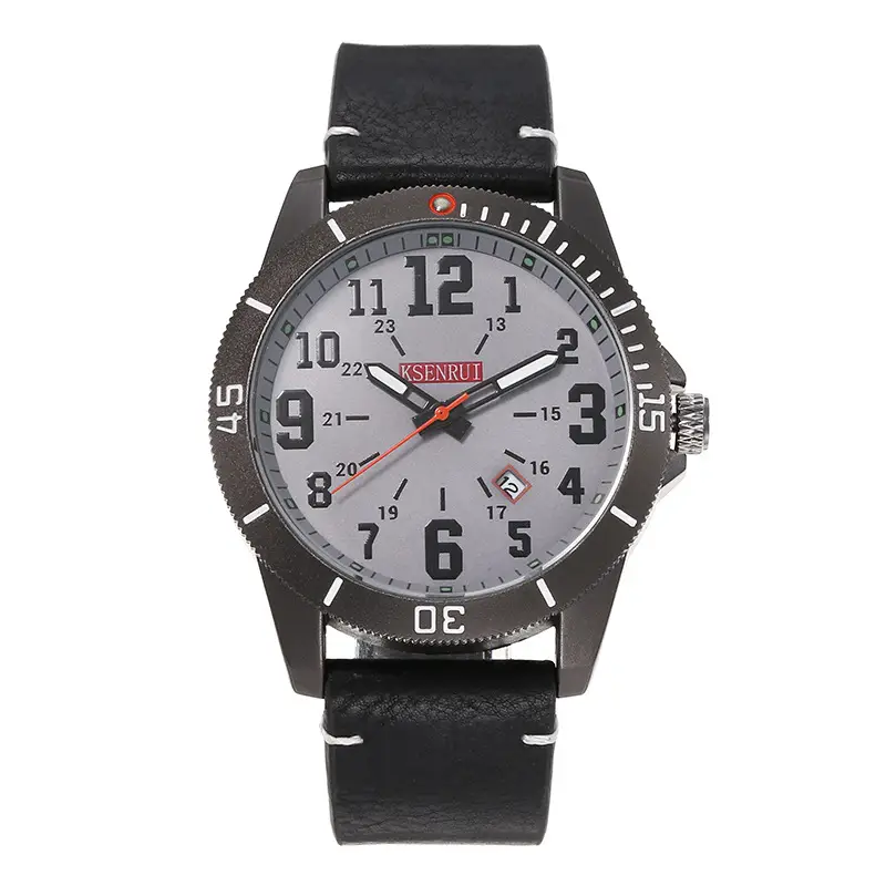 Men's Waterproof Quartz Watch Brown Leather Band 511 - Image 12