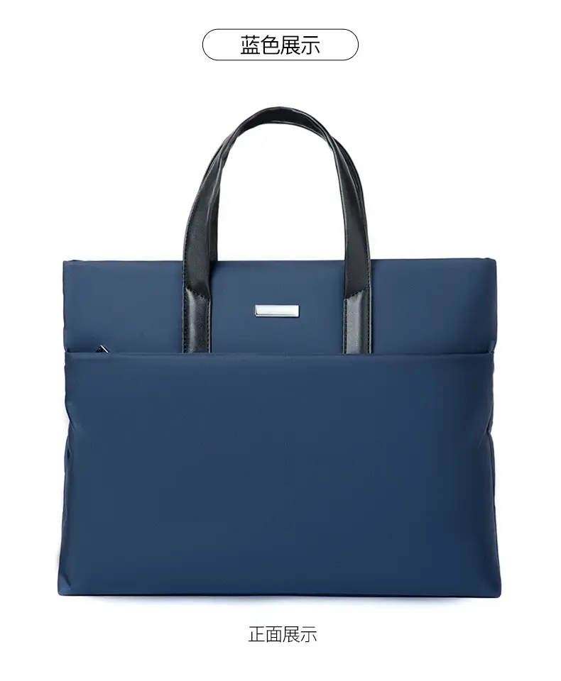 Men's Black Tote Bag Large Capacity Multi Layer Portable — feature 26