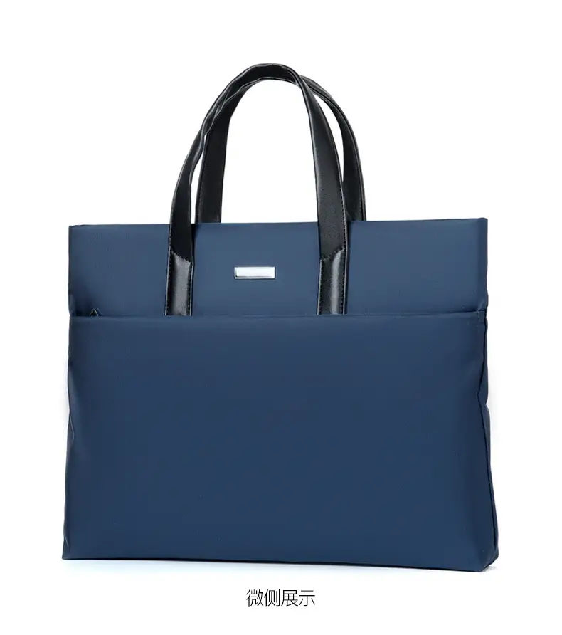 Men's Black Tote Bag Large Capacity Multi Layer Portable — feature 27