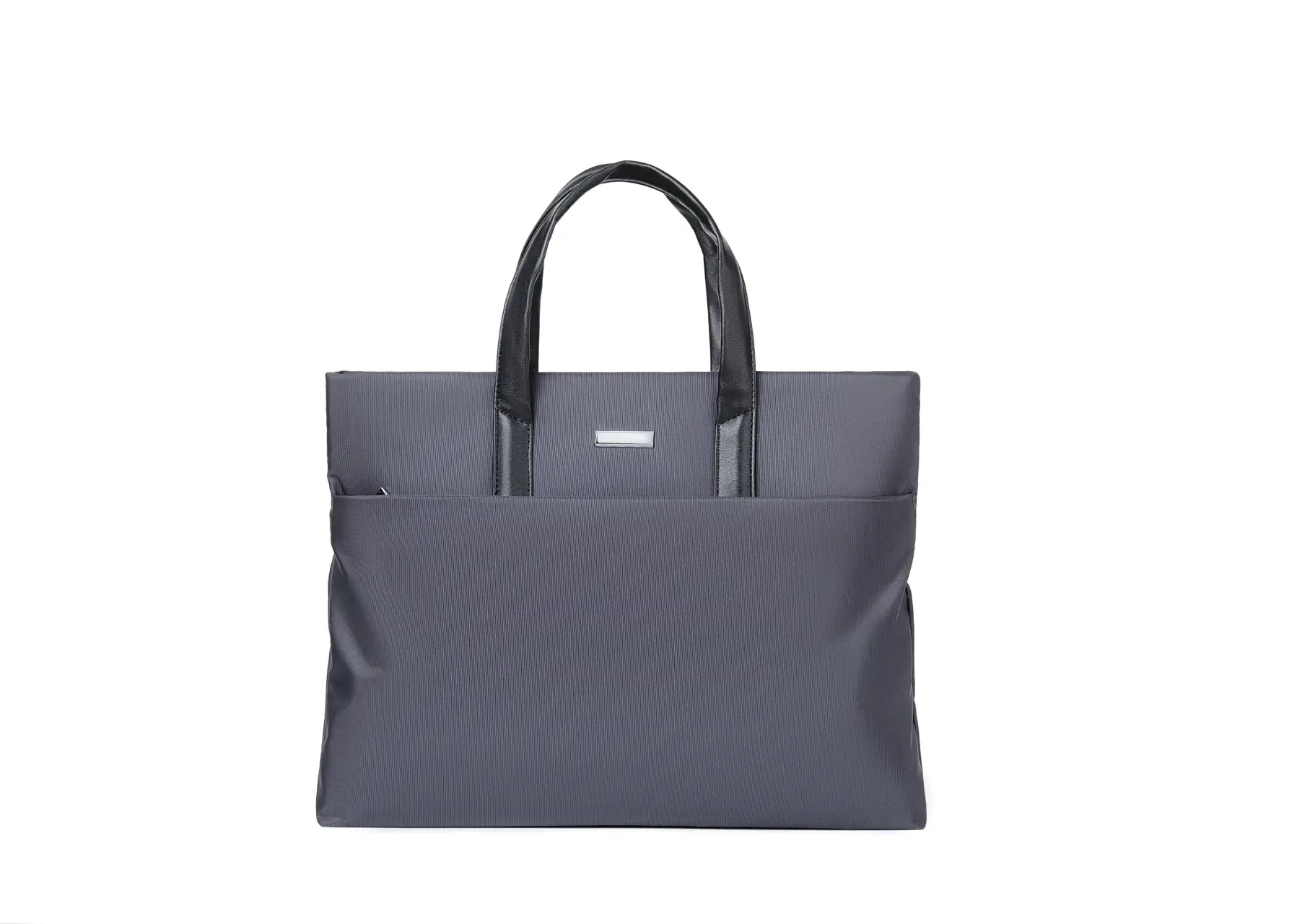 Men's Black Tote Bag Large Capacity Multi Layer Portable - Image 2