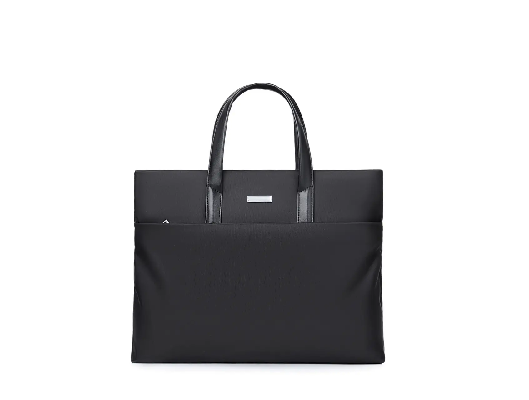 Men's Black Tote Bag Large Capacity Multi Layer Portable - Image 3