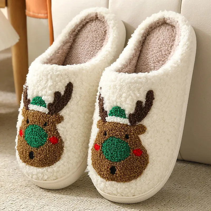 New Winter Cotton Slippers for Home Comfort, Devil's Eyes, Men's and Women's Couples, Thick-Soled Warm Indoor Slippers Wholesale - Image 3