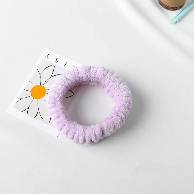 Soft Plush Hair Bands for Face & Wrist Use