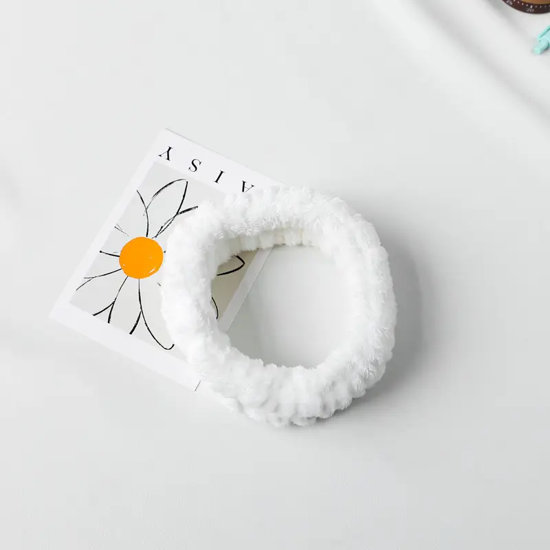 Soft Plush Hair Bands for Face & Wrist Use