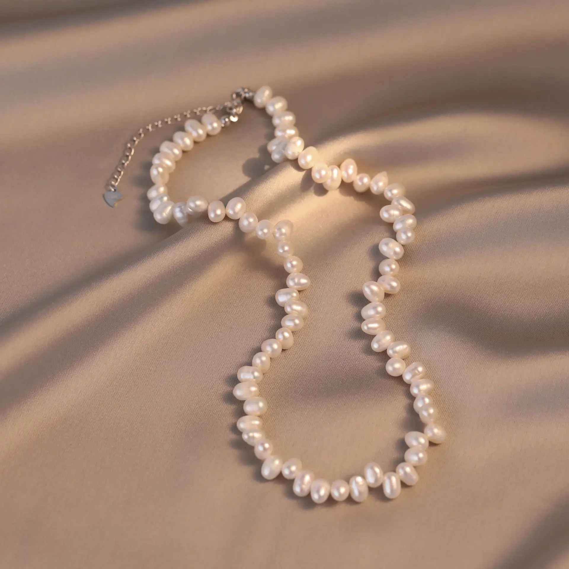 Pearl Clavicle Chain for Women S925 Silver
