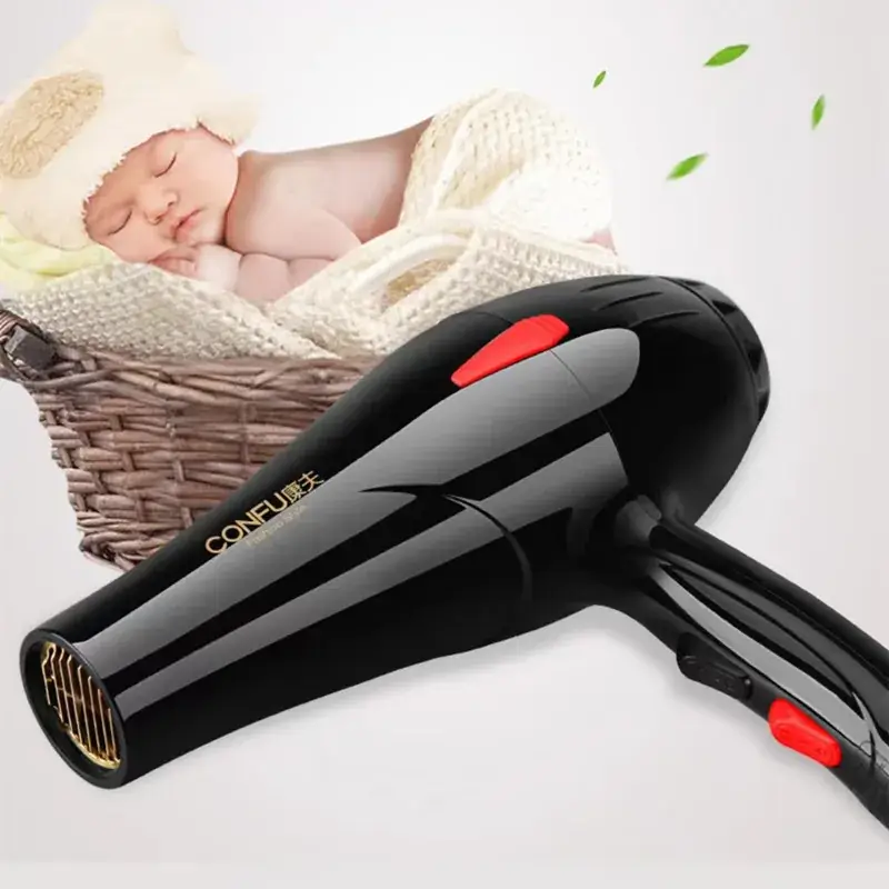 Kangfu 1800W Electric Hair Dryer Black