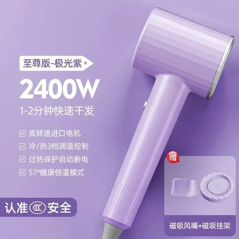High Speed Hair Dryer 2000W Purple - Image 2