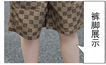 Boy's Cool Black Graphic Shorts Set Summer Wear — feature 11