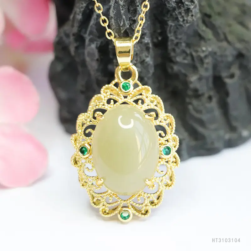 Guan Yu Jade Pendant Clear Water Material Necklace — feature 7