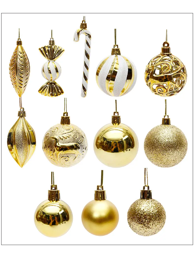 Silver Metal Christmas Balls 6cm 4cm Pack — feature 17