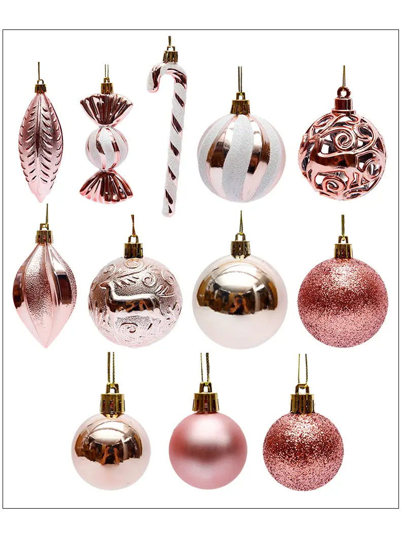 Silver Metal Christmas Balls 6cm 4cm Pack — feature 20