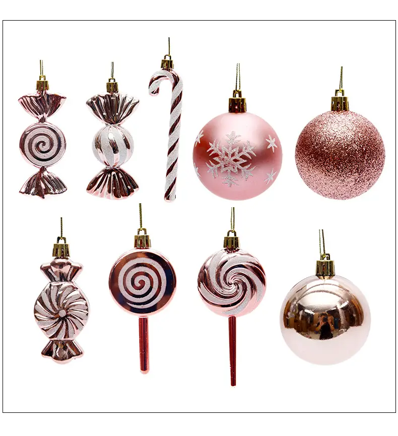 Silver Metal Christmas Balls 6cm 4cm Pack — feature 26