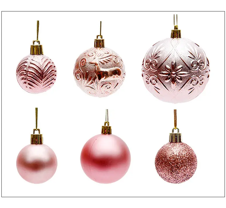 Silver Metal Christmas Balls 6cm 4cm Pack — feature 32