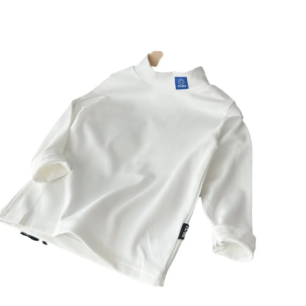 2023 New Boys White Turtleneck Shirt - Image 7