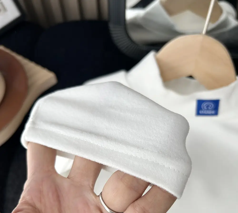 2023 New Boys White Turtleneck Shirt — feature 6