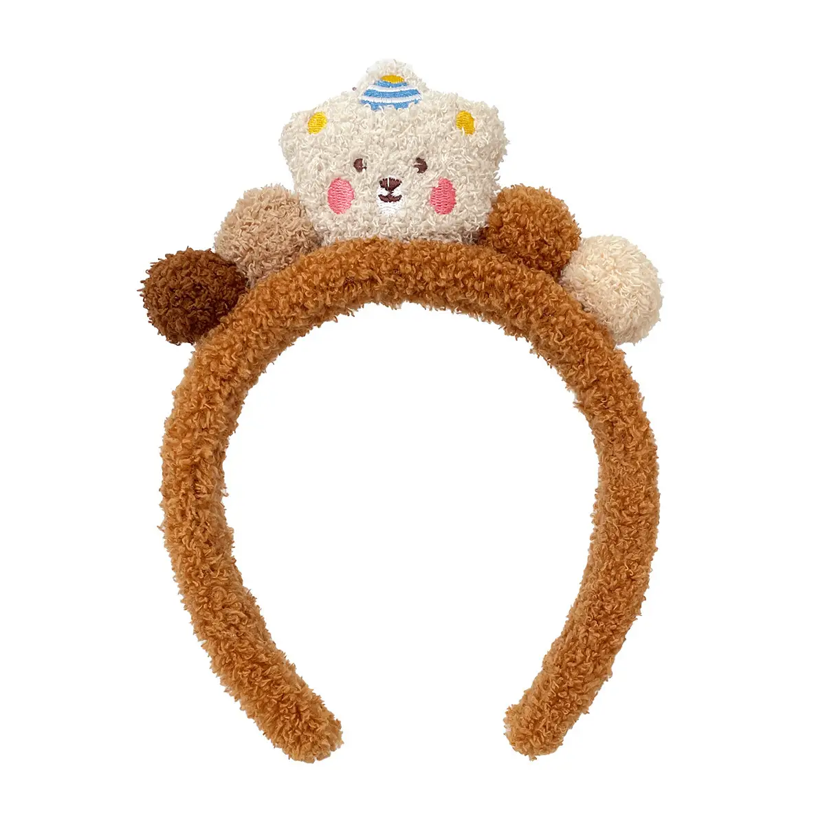 Cute Bear Plush Headband for Girls Autumn Winter - Image 9