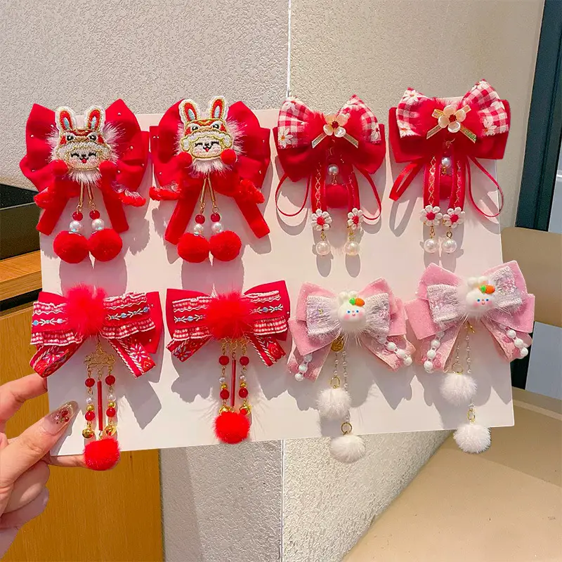 2026 Red Traditional Tassel Hairpin for Girls — feature 36