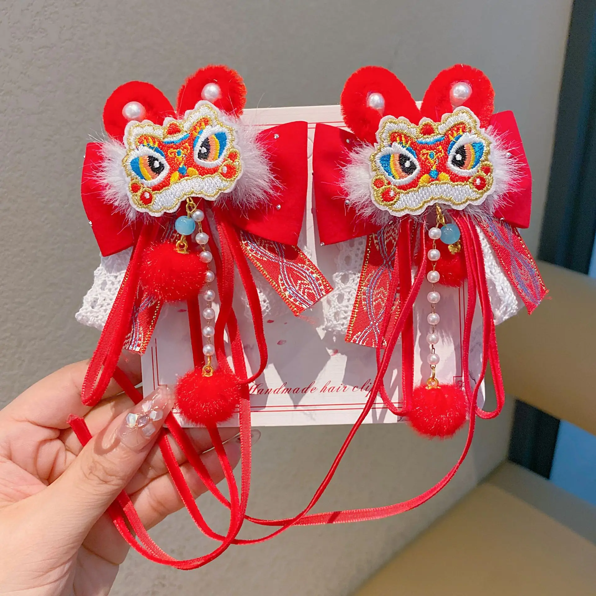2026 Red Traditional Tassel Hairpin for Girls - Image 4