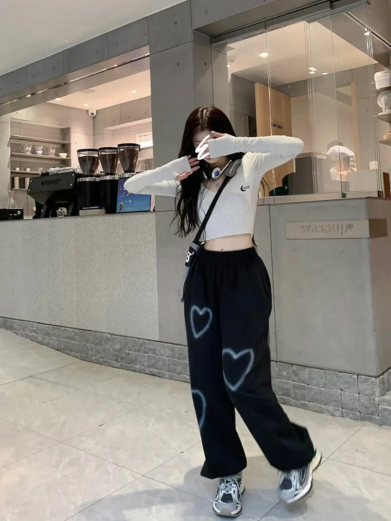 Love High Waist Ankle Tied Sports Pants Women Spring Summer — feature 13