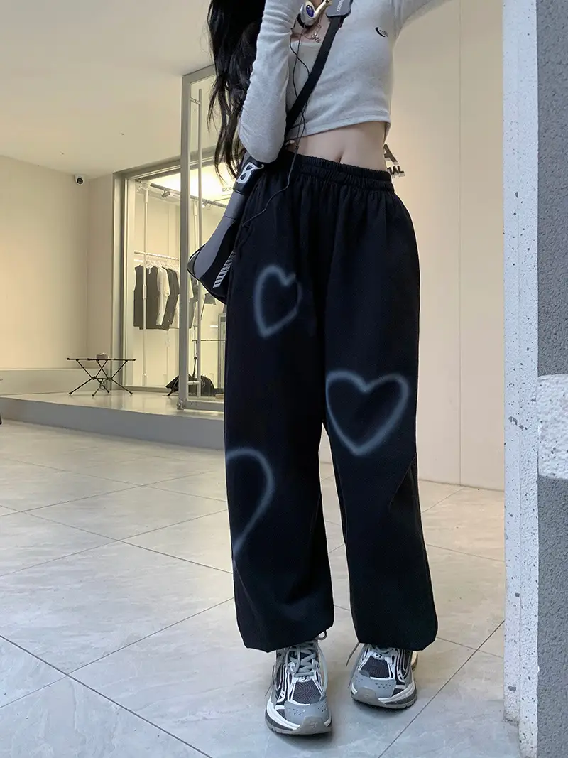 Love High Waist Ankle Tied Sports Pants Women Spring Summer — feature 14