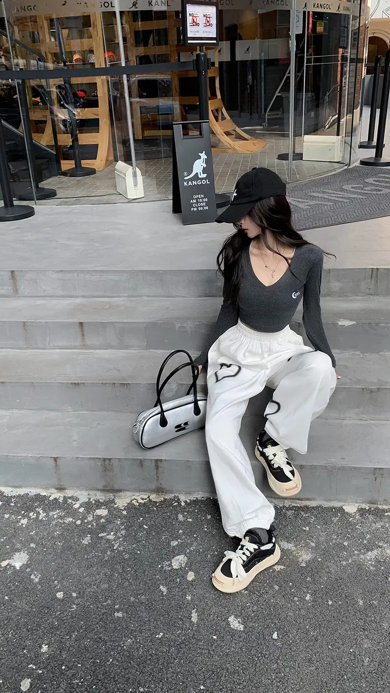 Love High Waist Ankle Tied Sports Pants Women Spring Summer — feature 6