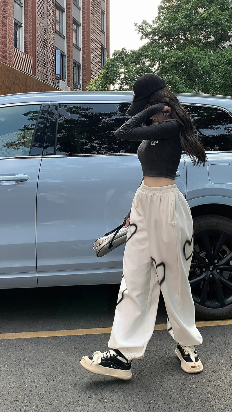 Love High Waist Ankle Tied Sports Pants Women Spring Summer — feature 7