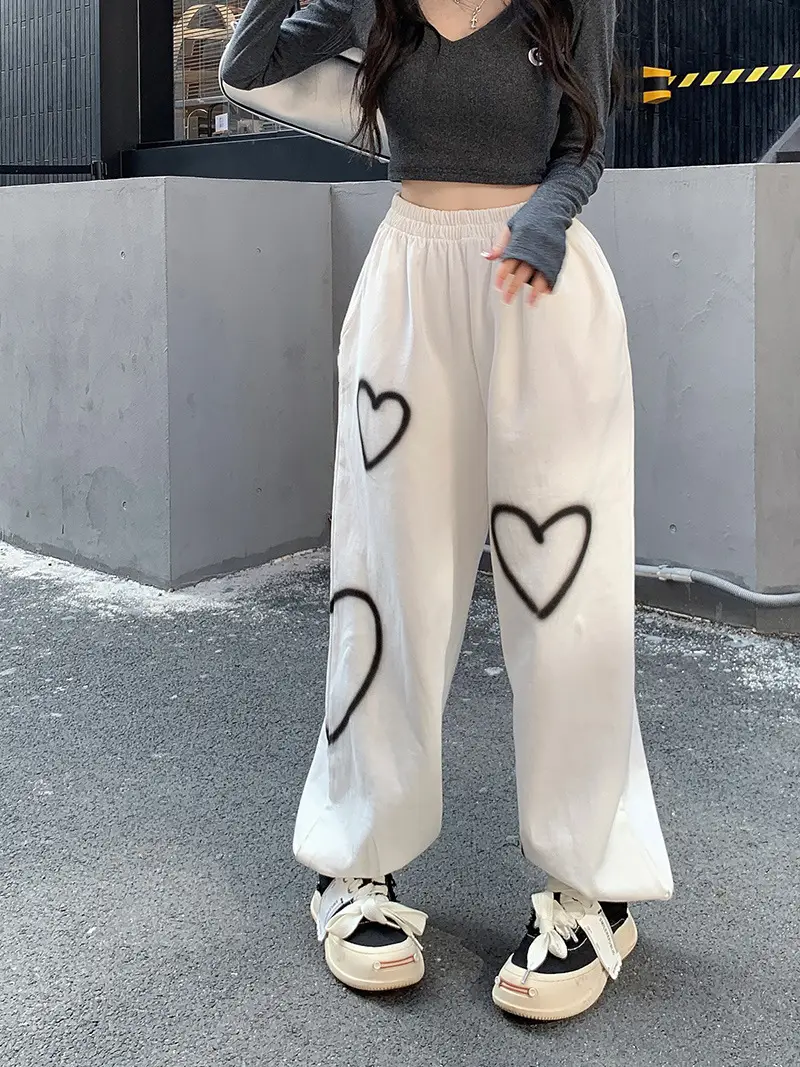 Love High Waist Ankle Tied Sports Pants Women Spring Summer — feature 9