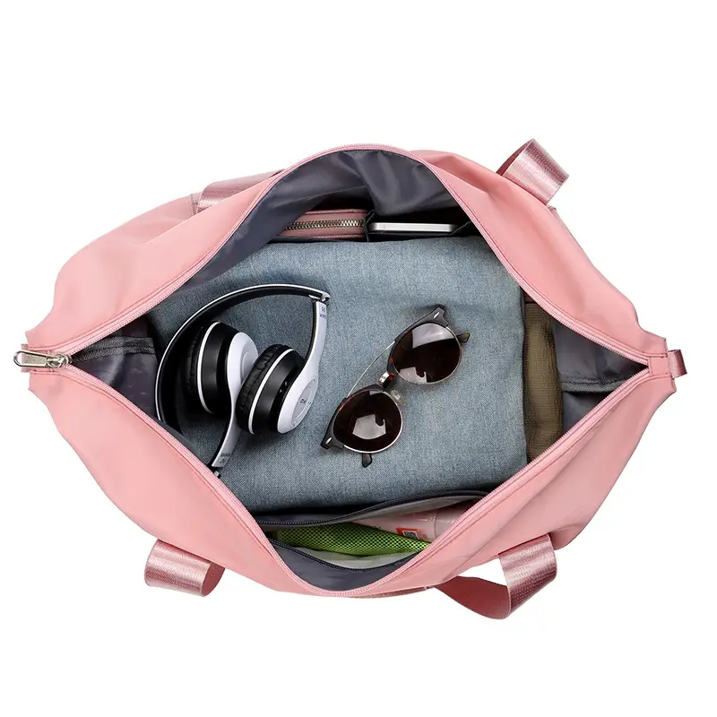 Purple Expandable Travel Bag with Trolley Design - Image 10