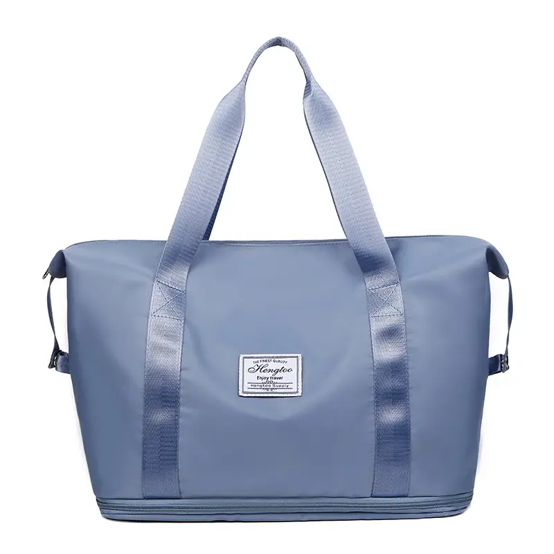 Purple Expandable Travel Bag with Trolley Design - Image 6