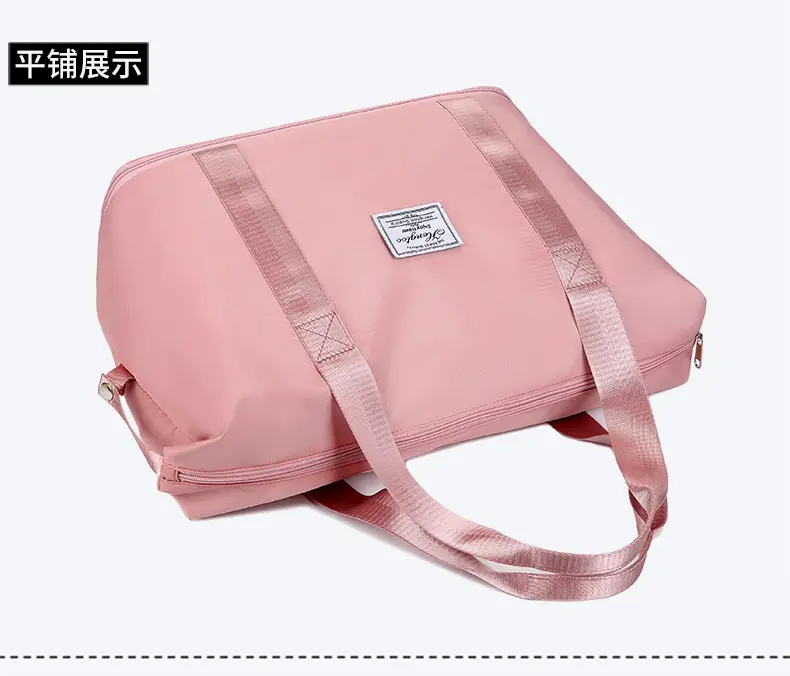 Purple Expandable Travel Bag with Trolley Design — feature 28