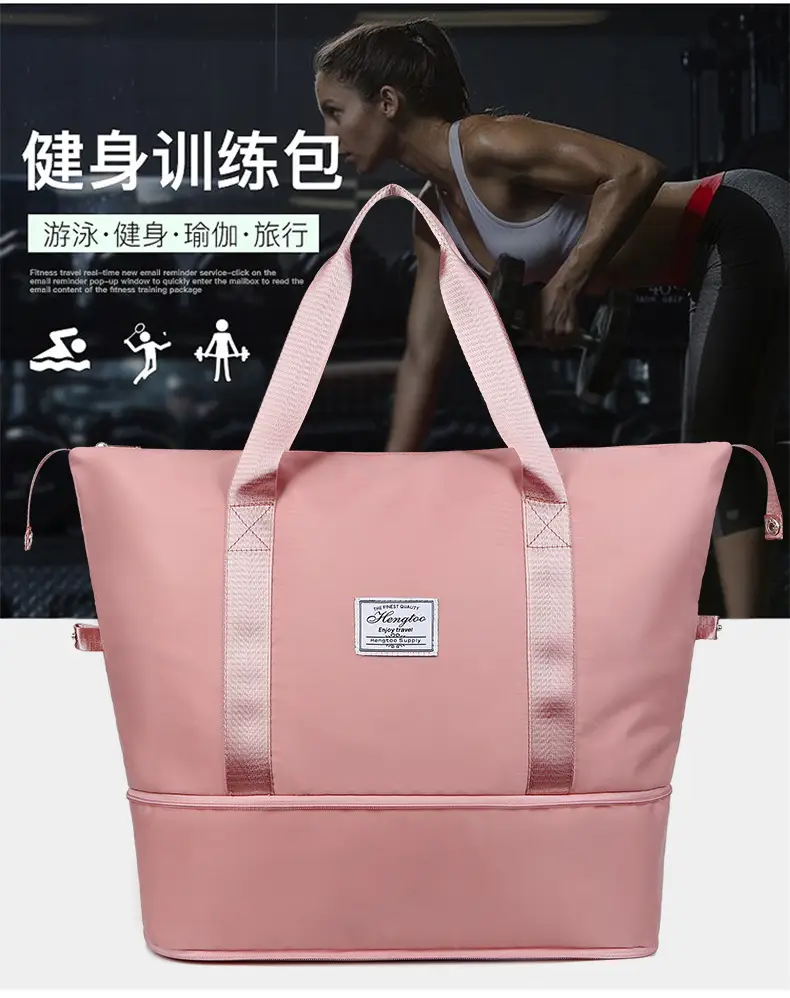 Purple Expandable Travel Bag with Trolley Design — feature 4
