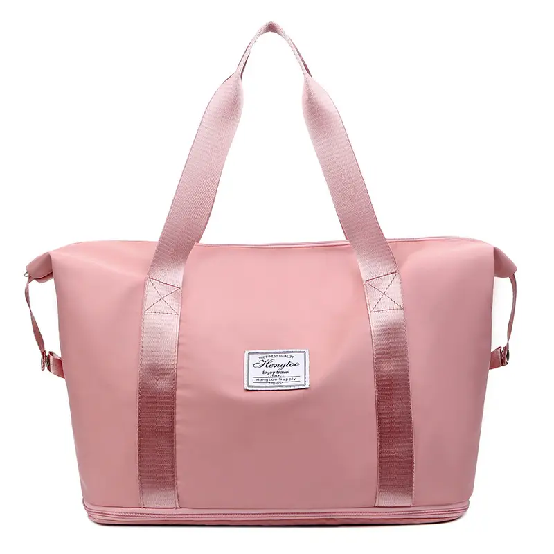 Purple Expandable Travel Bag with Trolley Design - Image 4