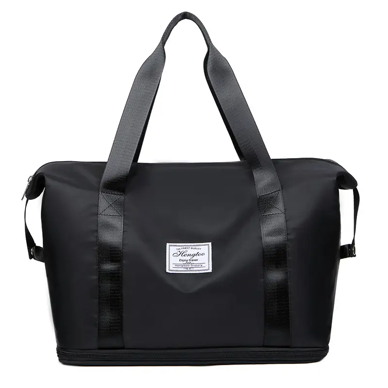 Purple Expandable Travel Bag with Trolley Design - Image 5