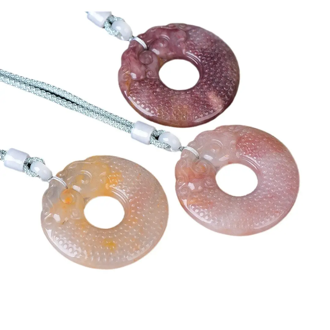 Golden Jade Two Beasts Pendant for Men Women - Image 5