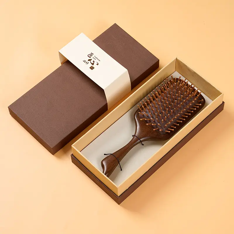 Wooden Hair Brush for Detangling Smooth Hair - Image 13