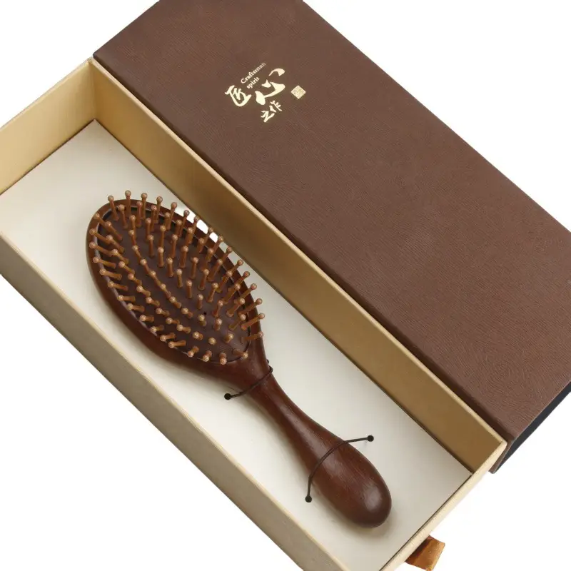 Wooden Hair Brush for Detangling Smooth Hair - Image 15