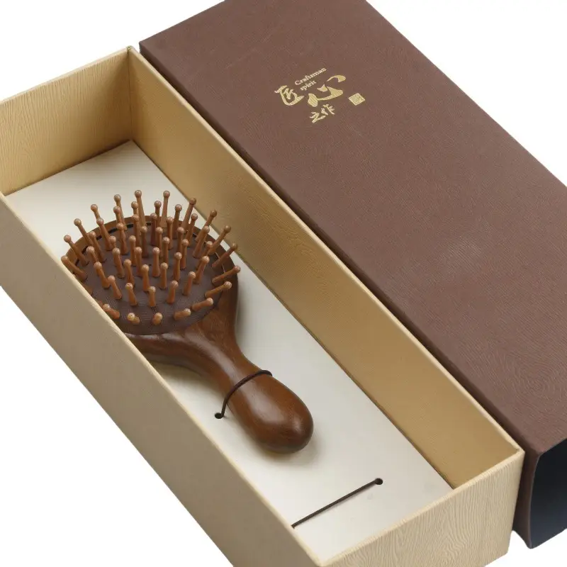 Wooden Hair Brush for Detangling Smooth Hair - Image 16