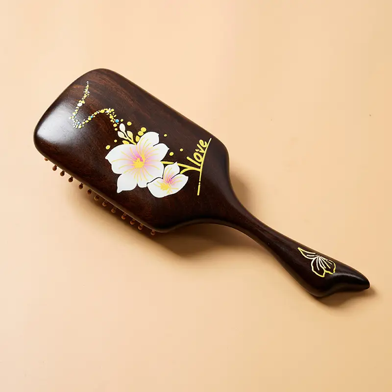 Wooden Hair Brush for Detangling Smooth Hair - Image 20