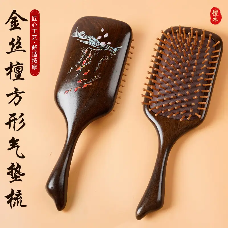 Wooden Hair Brush for Detangling Smooth Hair - Image 21
