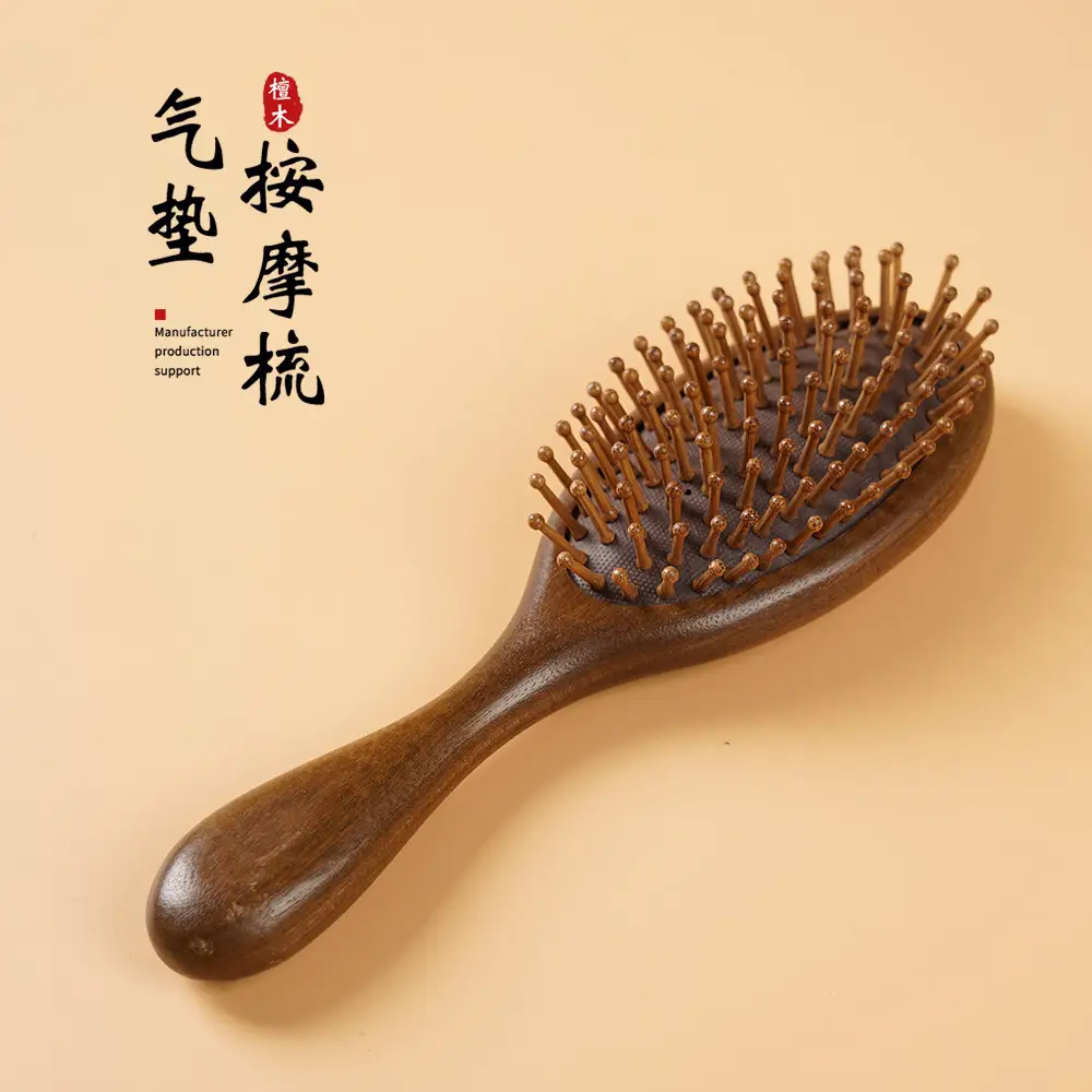 Wooden Hair Brush for Detangling Smooth Hair - Image 7