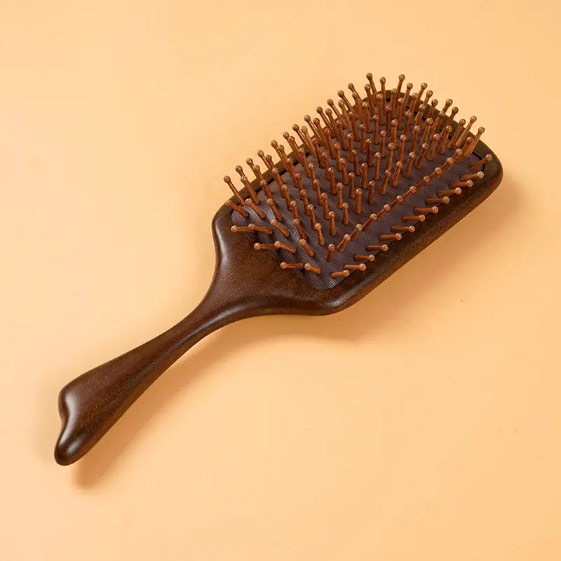 Wooden Hair Brush for Detangling Smooth Hair - Image 9