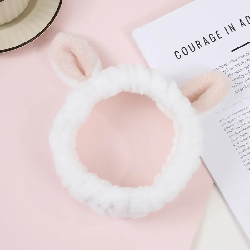 Cute 3D Bunny Ear Headband Purple Soft Korean Style — feature 9
