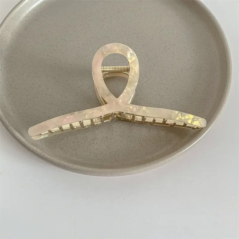 Oversized Retro Hairpin Women's Back Acetate Clip - Image 16