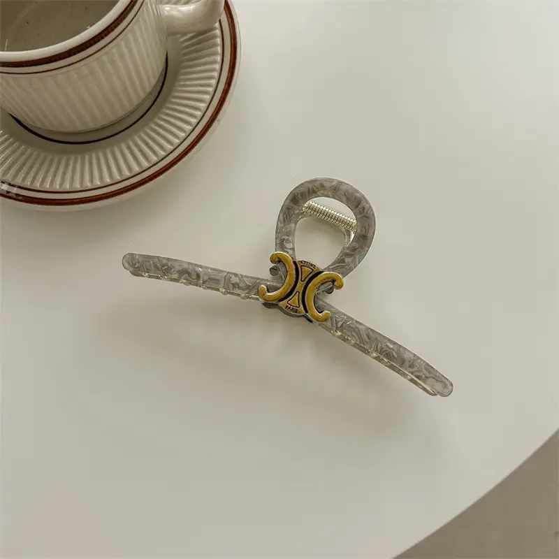 Oversized Retro Hairpin Women's Back Acetate Clip - Image 5
