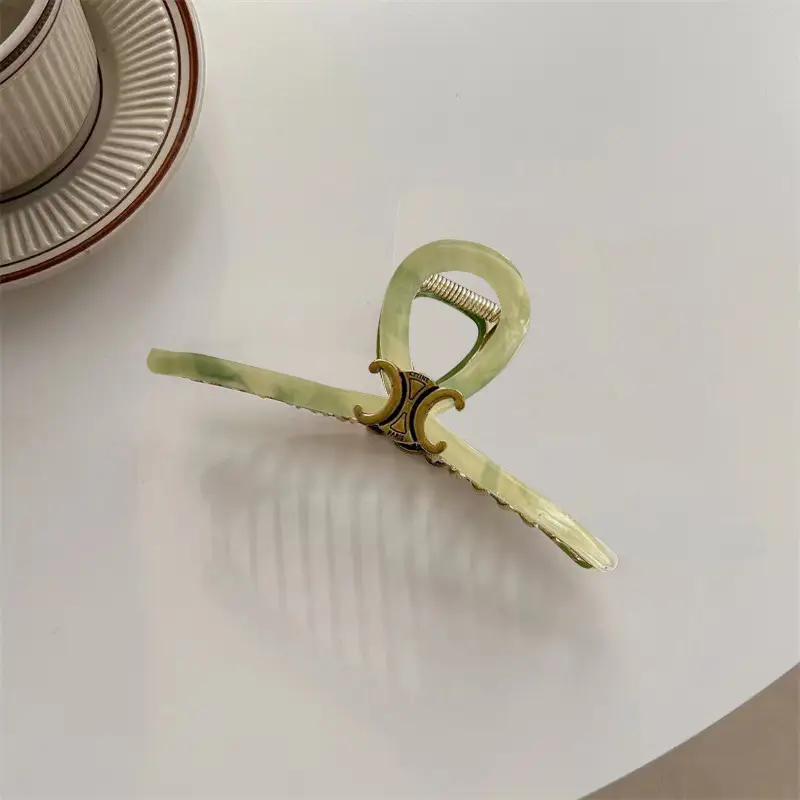 Oversized Retro Hairpin Women's Back Acetate Clip - Image 6