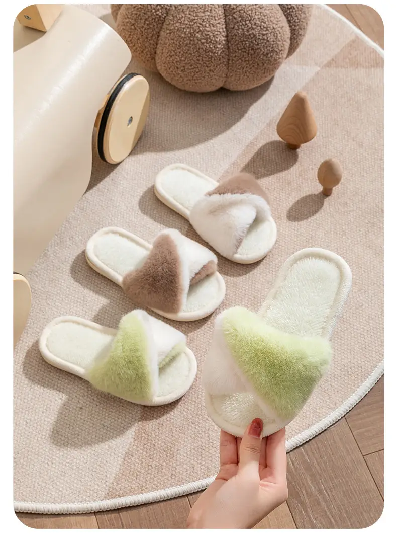 2023 cotton slippers children's women's winter foot excrement feeling floor Mao Mao slippers home home anti-slip manufacturers wholesale — feature 15
